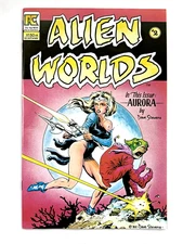 PC Comics ALIEN WORLDS (1983) #2 Key Dave Stevens Cover VF (8.0) Ships FREE!