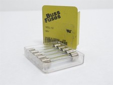 237808 New In Box; Bussmann MDL-10 Box-5; Glass Cartridge Fuses; 10A; 32VAC