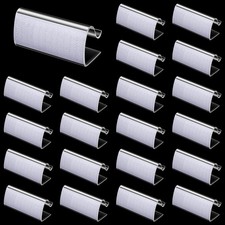 24 Pieces Table Skirting Clips Clear Tablecloth Clips for Indoor Outdoor Even...