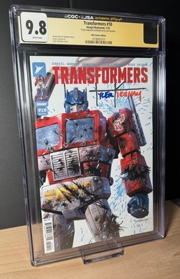   Transformers #10 CGC 9.8 Tyler Kirkham Signed SMZ Virgin Variant TOP POP  