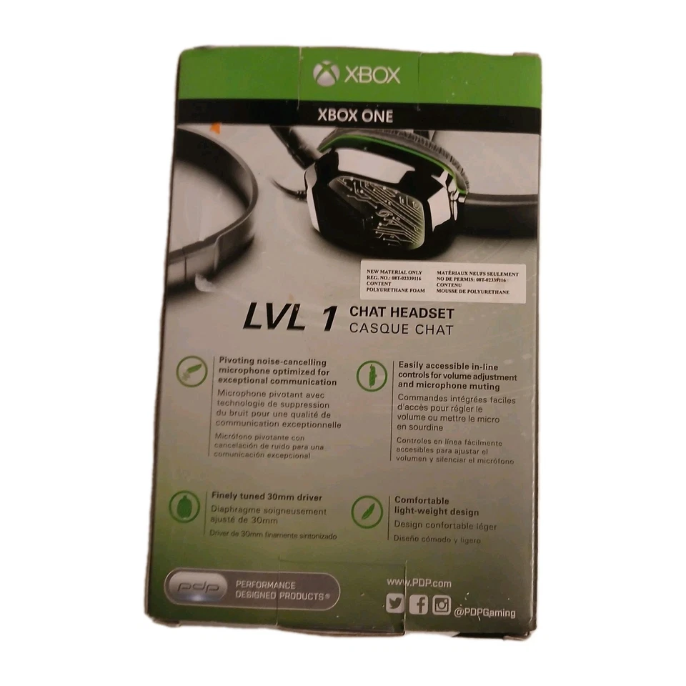 Xbox One Afterglow LVL 1 Chat Headset - Pdp Level One - Image 2 of 4
