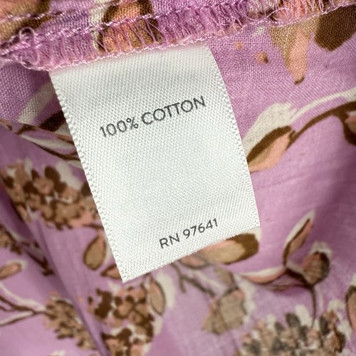 J Jill Bluse Damen Größe XL P Orchidee Rosa Biesen Baumwolle leicht fließend - Bild 8 von 9