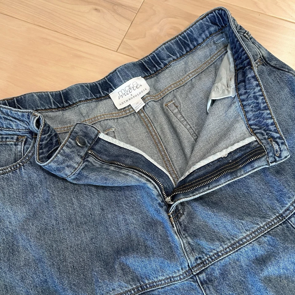 Mare Mare X Anthropologie Denim Midi Skirt Women’s 1X - Image 3 of 4