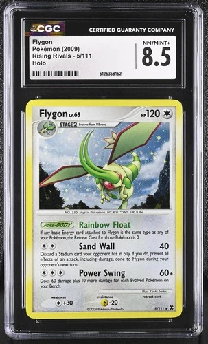 CGC 8.5 Flygon 2009 Rising Rivals 5/111 Holo Pokemon Card