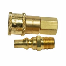 Mr. Heater F276190 Brass Quick Connect Adapter 1/4 FPT x 1/4 MPT Dia. in.