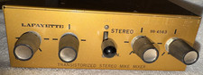 Lafayette 99-4563 Vintage Transistorized Stereo Mic/Instr Mixer Make Offer  