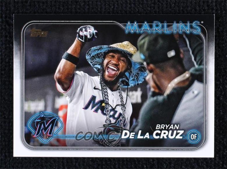 2024 Topps Series 1 Image Variation Golden Mirror SSP Bryan De La Cruz #215 3vl