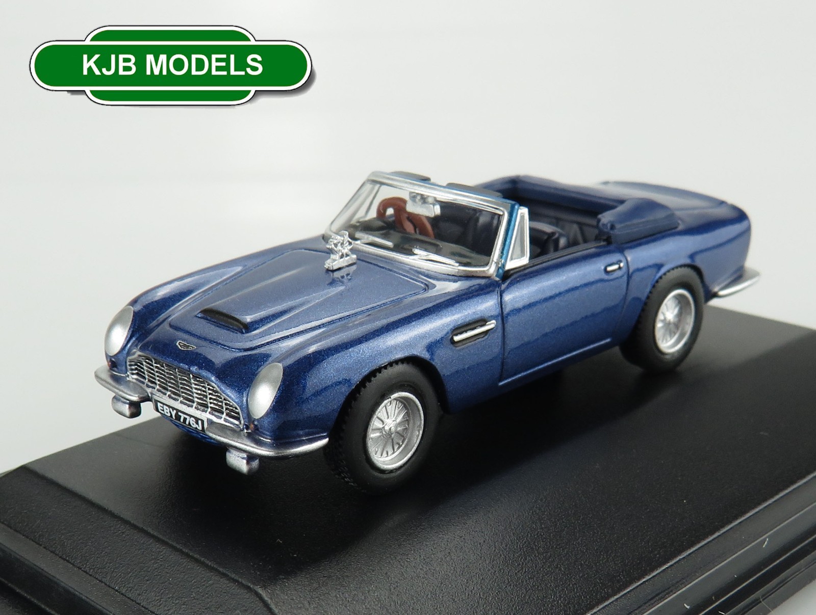 OO Gauge Oxford 1:76 76DB6001 Aston Martin Db6 MkII Volante Seychelles Blue