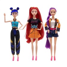 Cosplay Kpop Demon Hunters Dolls Moveable Joint Collectible Figure 3 Pieces