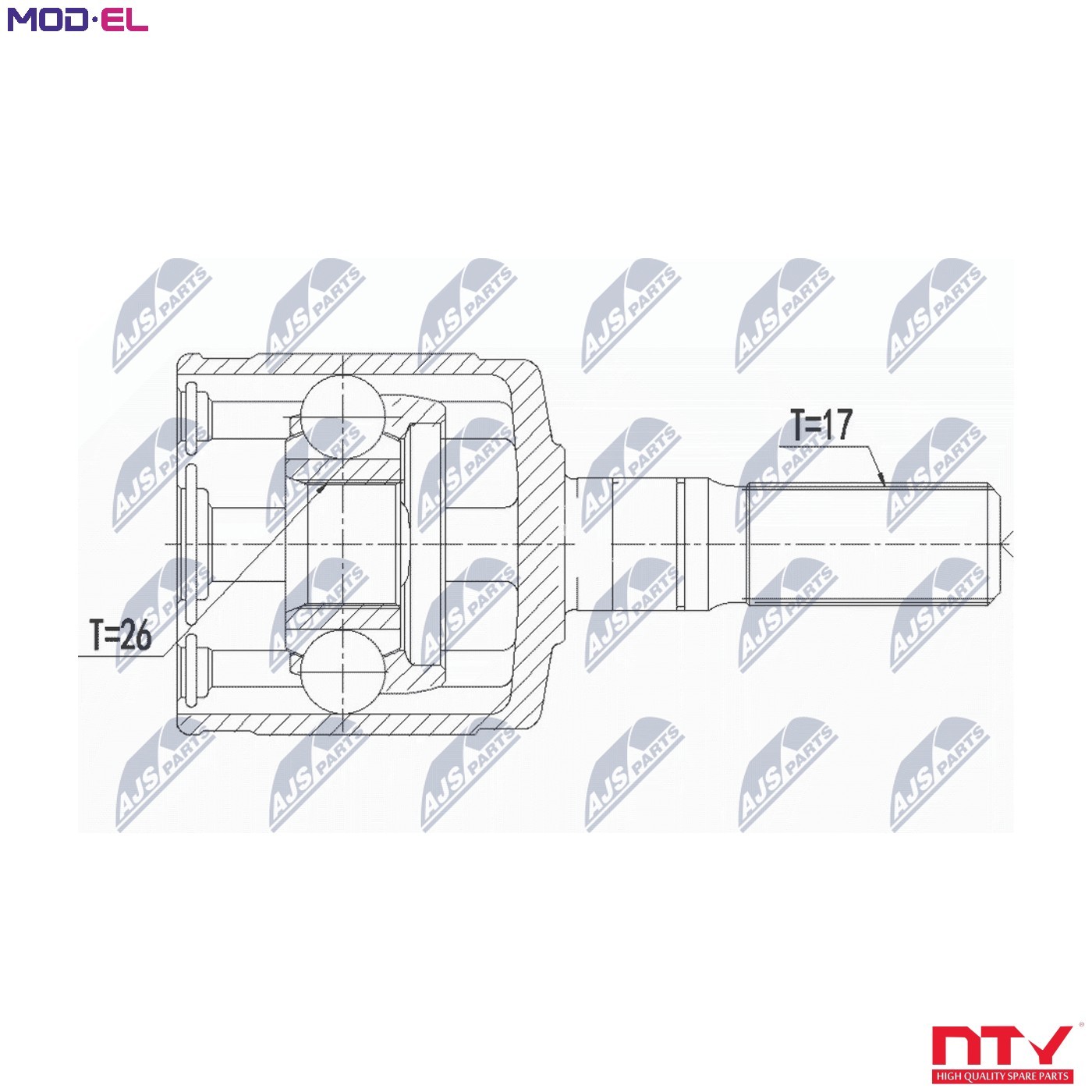 JOINT KIT DRIVE SHAFT NPW-IS-006 FOR ISUZU D-MAX/II/Platform/Chassis 2.5L 4cyl - Image 9