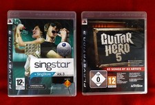 PLAYSTATION 3 - DUE GIOCHI - GUITAR HERO 5 + SINGSTAR VOL.3 COMPLETI -700