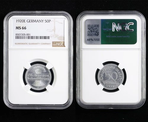 1920E GERMANY 50P NGC MS 66