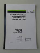 Deutz DX Werkstatthandbuch Reparaturhandbuch Hinterachse von 1987