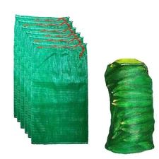 50 PCS Extra Large Mesh Storage Bags, 21 x 32, Green, Reusable, 50 Lbs