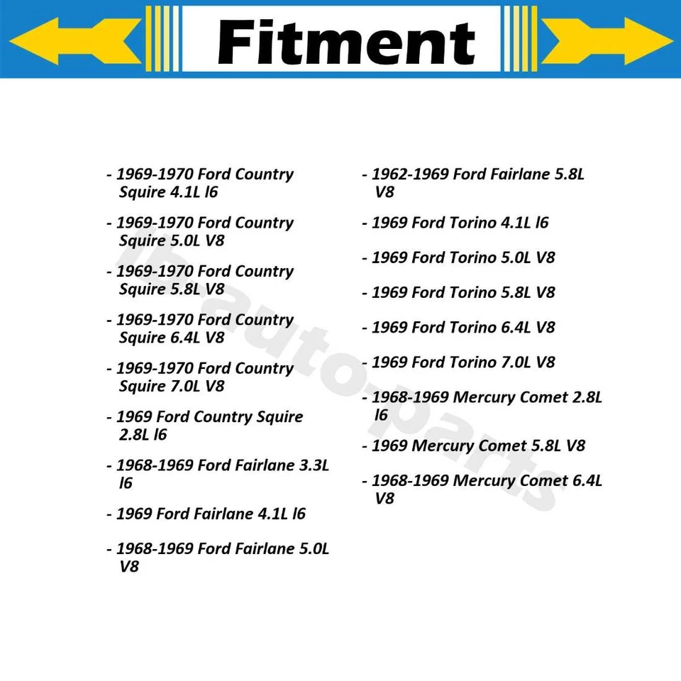 4x Cilindro de rueda de freno delantero trasero para Ford Country Squire 1969-1970 Foto 3 de 4