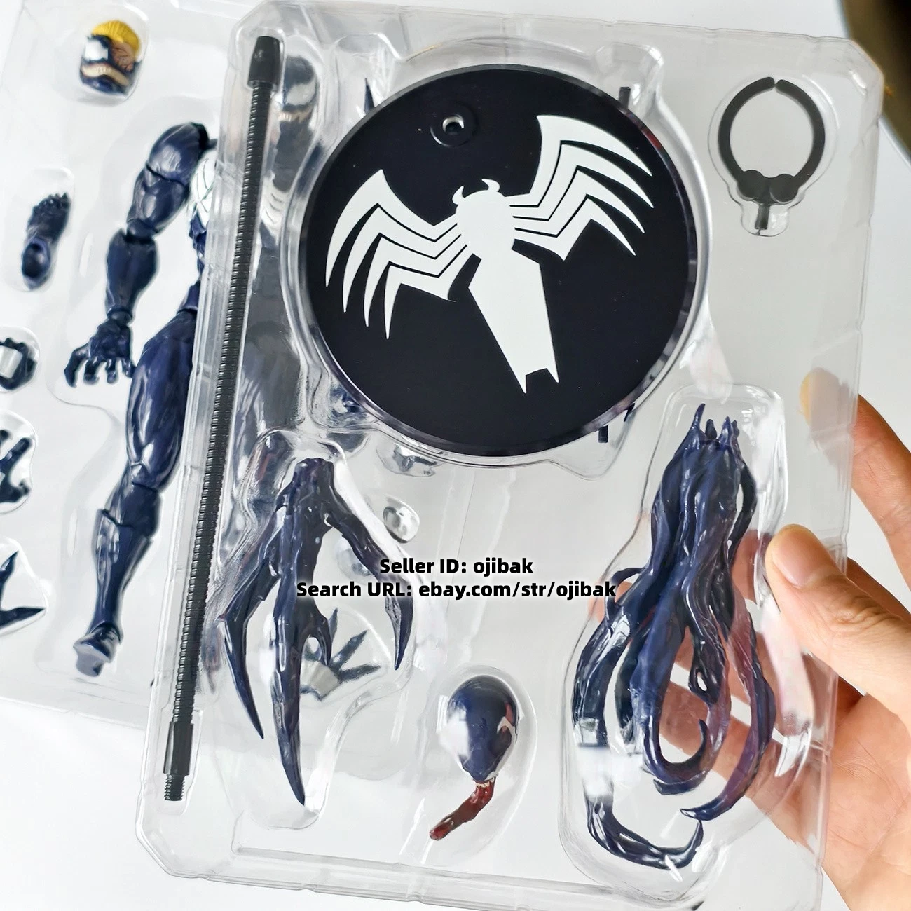 Mess Toys Venom Lethal Neighbor 1/12 Spider-Man Symbiote Action Figure US STOCK image 7