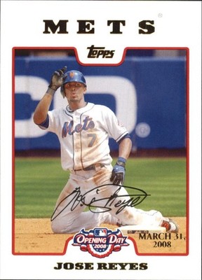 2008 Topps Opening Day Gold #30 Jose Reyes /2199 BB