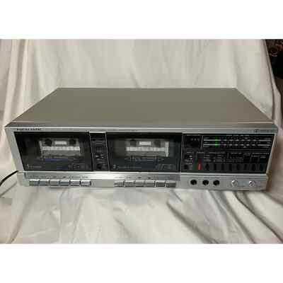 Realistic SCT-100 Stereo Dual Deck Cassette Player Recorder POWERS UP~PARTS ONLY
