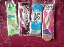 wow VERY Vintage 4 pairs of foot sox pantyhose