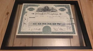 Ford Motor Company Stock Certificate Ebay