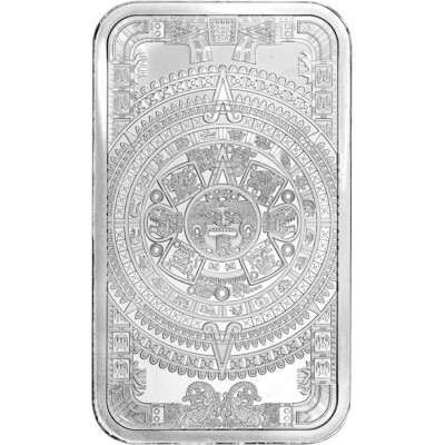 5 oz Golden State Mint Silver Bar Aztec Calendar .999 Fine | eBay