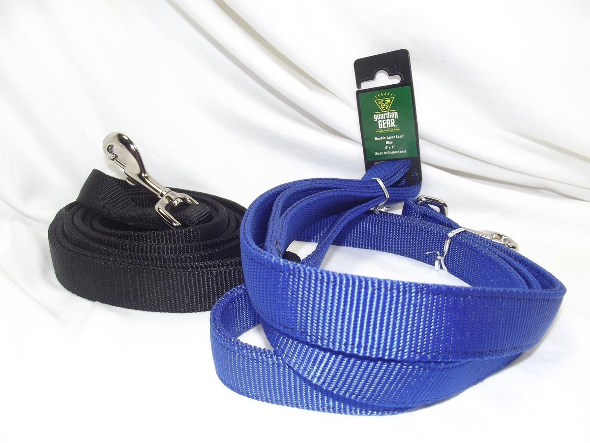Tops Pets Products Dog Leads 6 Foot By 1 Inch Blue or Black
