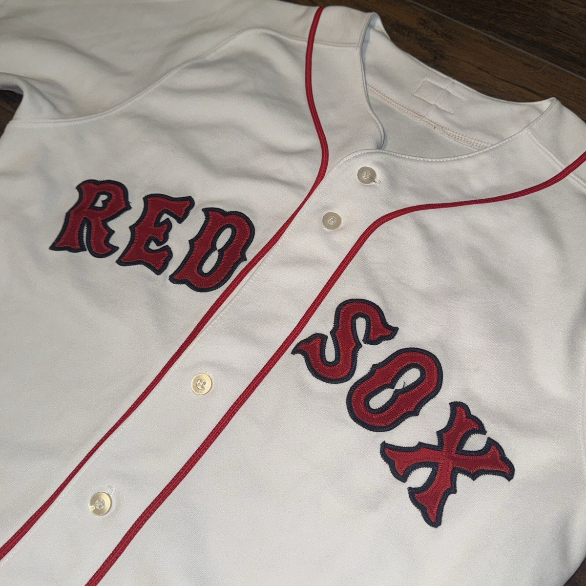 Majestic USA製 MLB Red Sox ベースボールシャツA3516 Majestic USA製 MLB Red Sox ベースボールシャツA3516 MLB