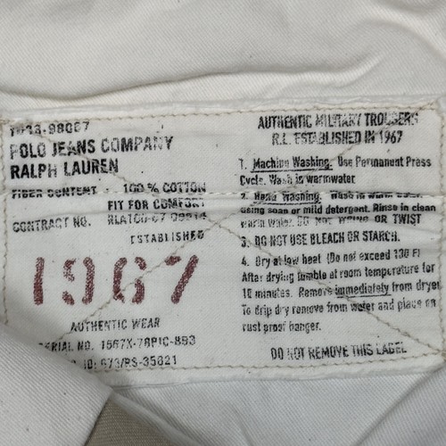 Polo Jeans Ralph Lauren Mens Khaki Cargo Pants Authentic Military Trouser 40X34 - Picture 7 of 12