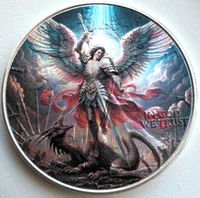 Saint Michael American Silver Eagle 1oz. .999 Silver Dollar Christian Coin