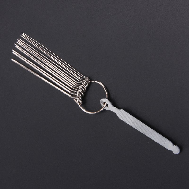 Guitar Slotting Bridge Pin Hole Slot File Kit Saw Rods Filing Set