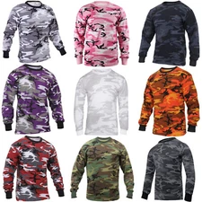 Rothco Military Tactical Camouflage Long Sleeve T-Shirt (Choose Sizes)