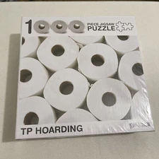 Funwares TP Hoarding Toilet Paper Puzzle 1000 Piece Jigsaw Puzzle