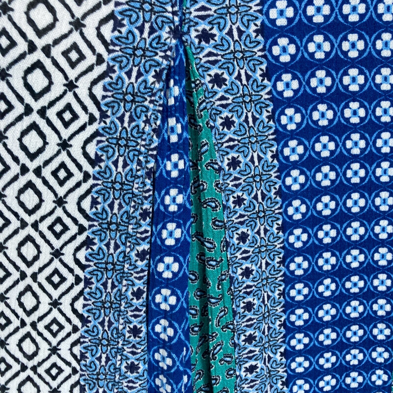 Flared Sleeve Patchwork Crochet Tunic Boho Zac & … - image 13