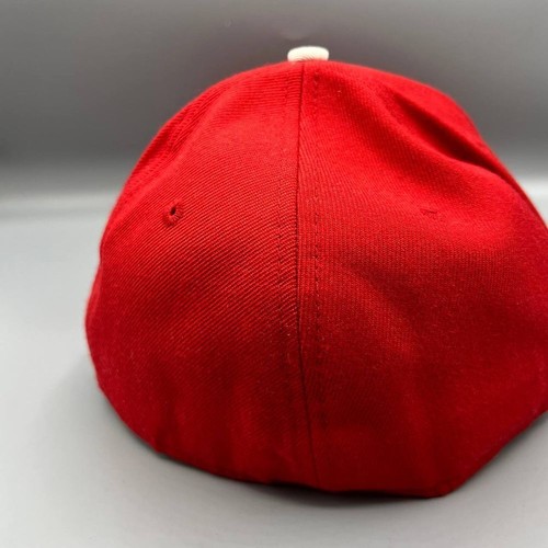 Air Jordan Mütze Herren 7 3/8 rot bestickt Logo Jumpman nicht verstellbar Kappe - Bild 4 von 8