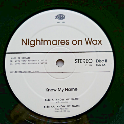 Nightmares On Wax – Know My Name (Disc 2) Warp Records