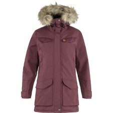 Fjallraven Nuuk Parka Women's Winter Jacket, Port, Medium