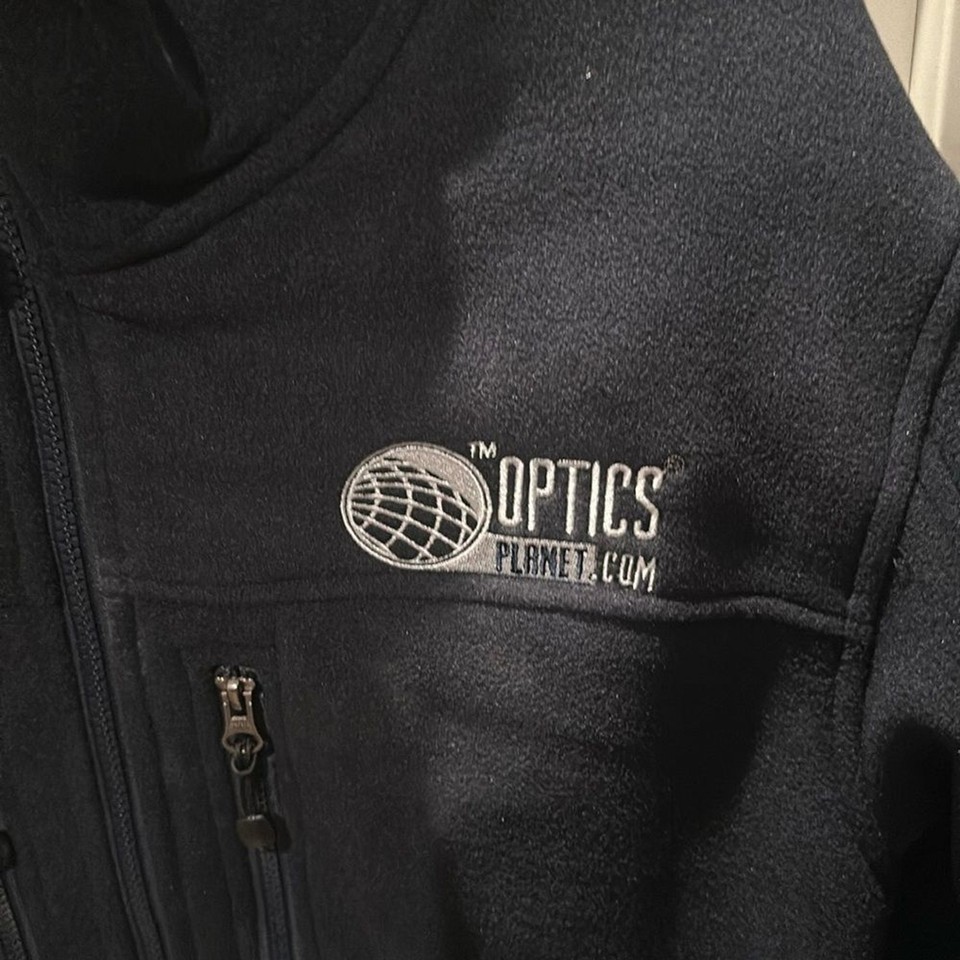 Men’s Navy FullZip Heavy Fleece Jacket from Optics Sz L eBay