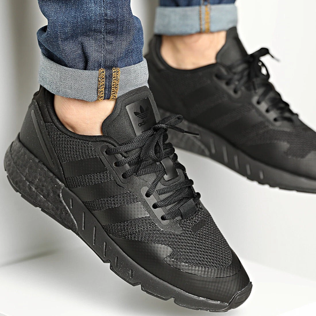 Adidas Originals ZX 1K Boost Sneaker Running Shoe Black #721 eBay