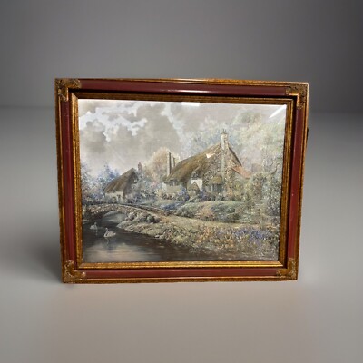   Carl Valente Cottage Print   36x30 Framed, Rare Magic Manifestation Art!  