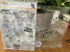 Simon Says Stamp! Clear Stamp & Die Set, Festive Feathered Friends #sss202626c