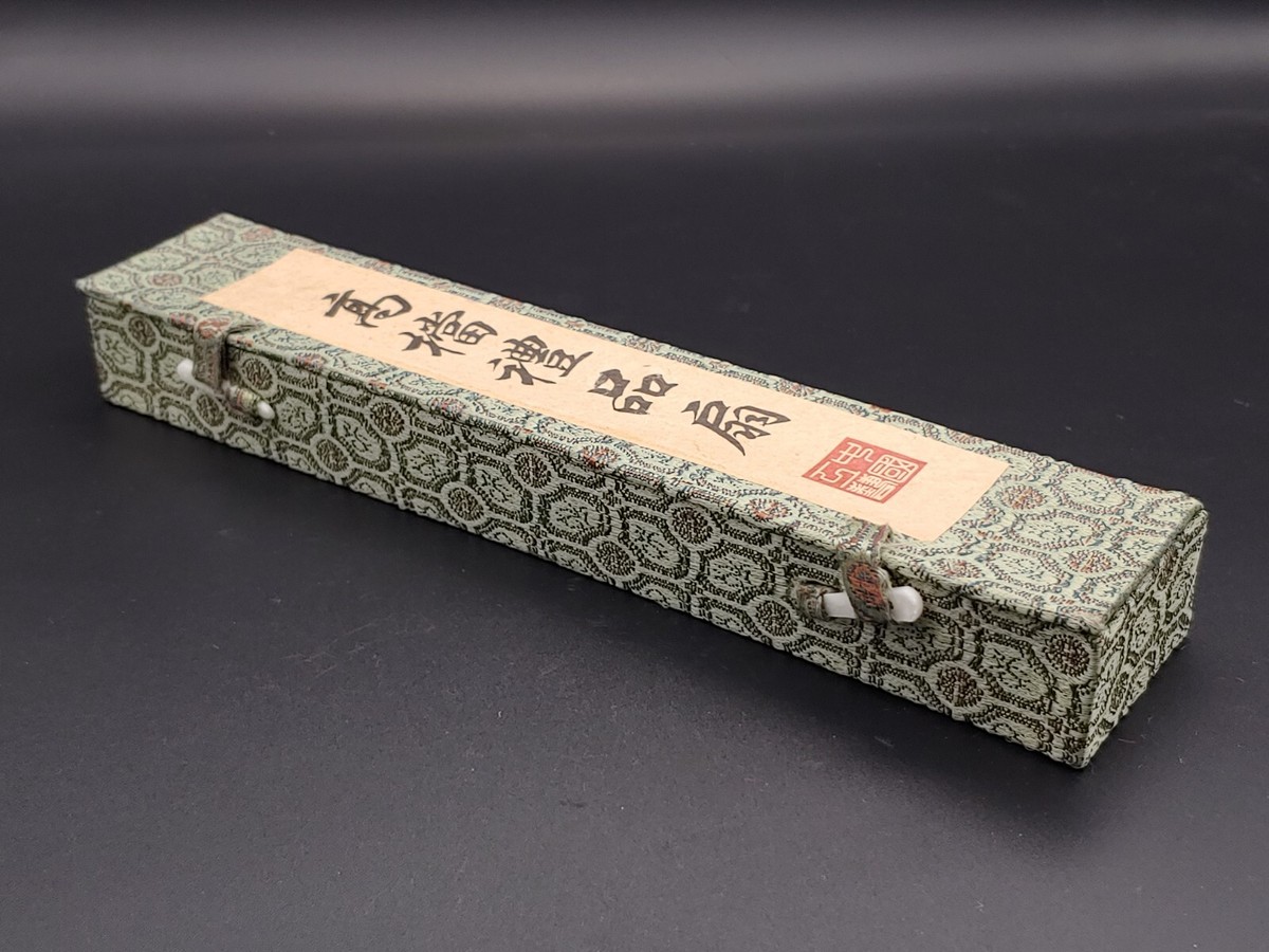 檀香宮扇 高档檀香木雕礼品扇仕女宫乐图锦盒Antique Chinese Sandalwood Hand