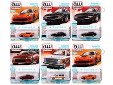 AUTO WORLD PREMIUM 2024 RELEASE 2, 6 PC SET A 1/64 DIECAST BY AUTO WORLD 64442 A