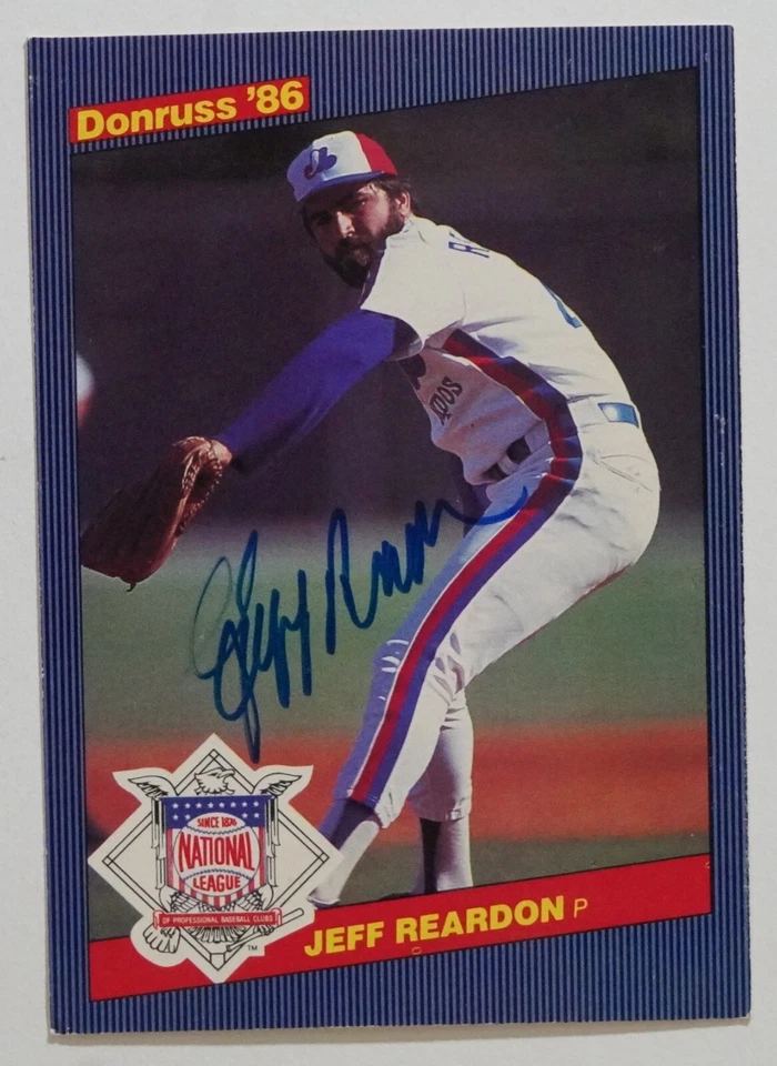 Jeff Reardon 1986 Donruss All-Stars assinado cartão 3,5x5 #33 BAS CERTIFICADO DE AUTENTICIDADE Twins autografado - Imagem 2 de 4