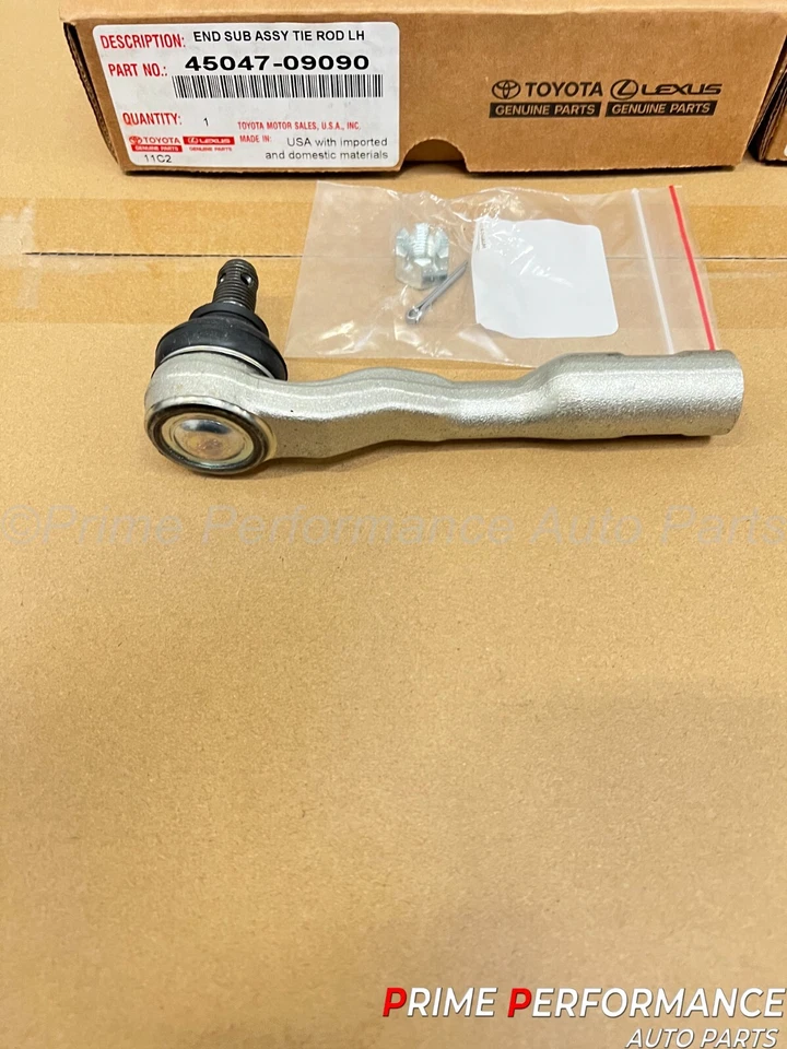 Juego de extremos de varilla de amarre exterior genuina izquierda y derecha Toyota Tundra 03-06 Sequoia 03-07 Foto 3 de 4