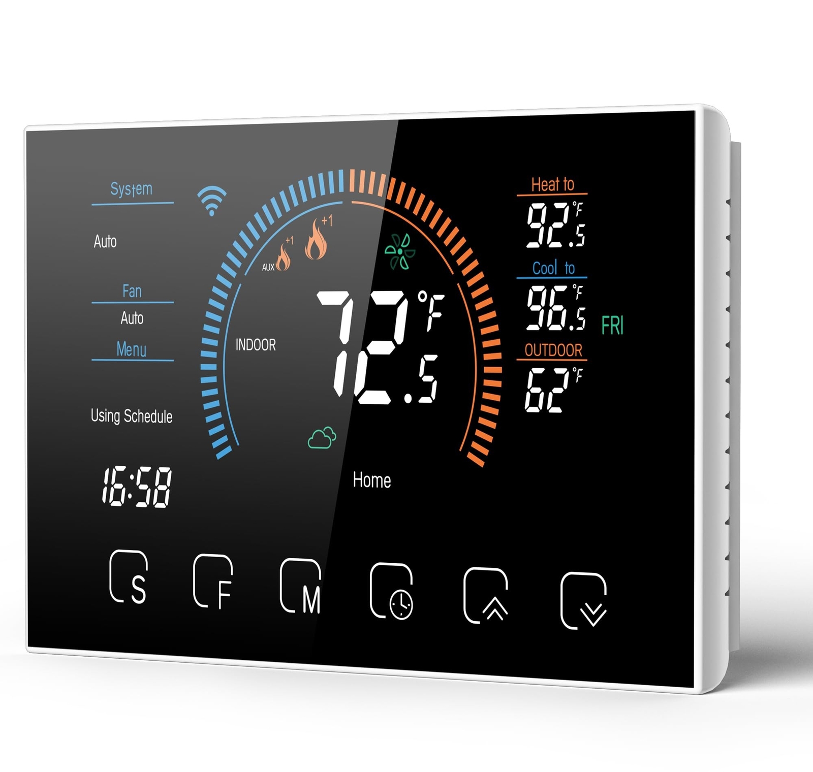 Smart Thermostat for Home, WiFi Programmable Digital Thermostat for Heat Pump...-image