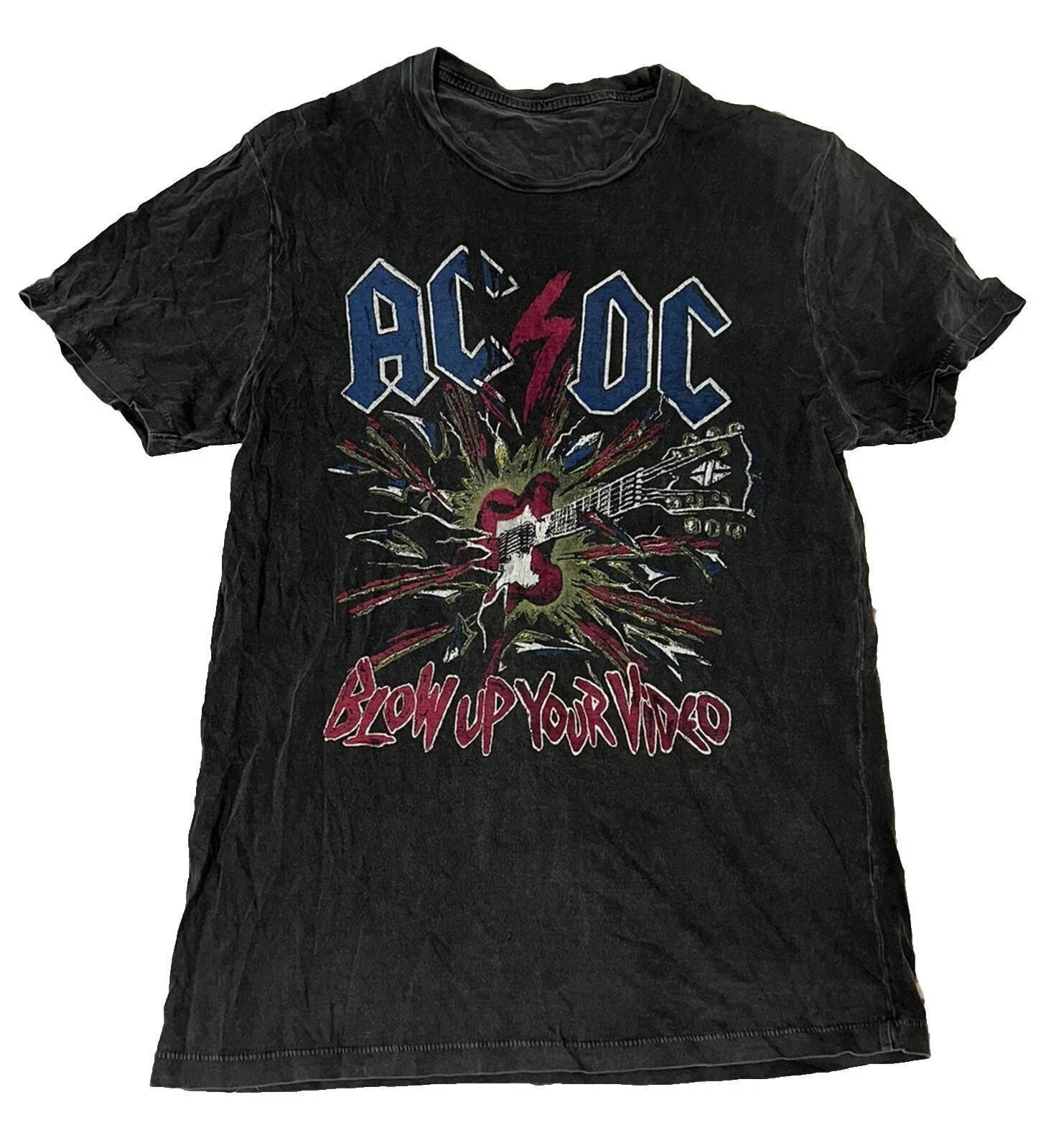 Camisetas Vintage DC Negro para Hombres