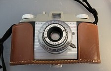 Kodak Pony 135 Viewfinder Vintage Camera Model B w/ Brown Leather Case-untested