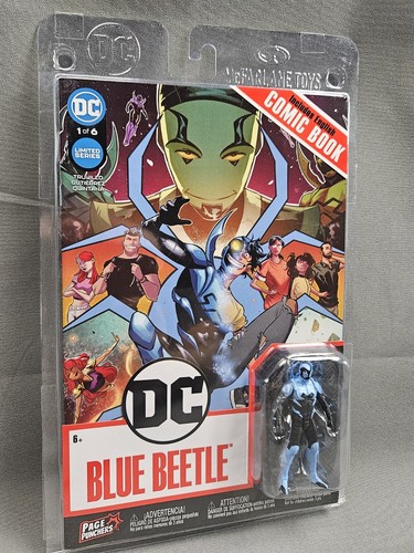 McFarlane DC Page Punchers Figure & Comics New Open Box Blue Beetle Batman Spawn - Picture 11 of 20