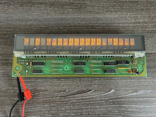 Beckman Gas Discharge Display PCB - SM811-002 - 20 Digit Dot Matrix Display - Picture 1 of 10