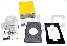 NEW HUBBELL HBL3394 ALUMINUM PLATE  FOR 30A 3 & 4 WIRE TWIST LOCK RECEPTACLES